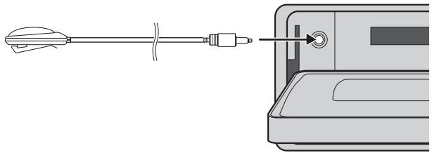 PIONEER DEH-P920R - Plug the provided microphone into the microphone input jack on this unit. - 1