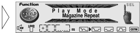 PIONEER DEH-P920R - Répétition de la lecture (Play Mode) - 1