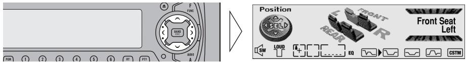 PIONEER DEH-P920R - Choix de la position d'écoute (Position) - 1