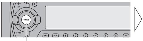 PIONEER DEH-P920R - Select the desired source (e.g. Tuner). - 1