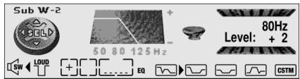 PIONEER DEH-P920R - Subwoofer Setting Adjustment (Sub W-2) - 4