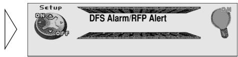 PIONEER DEH-P920R - Mise en service de l'alarme DFS - 2