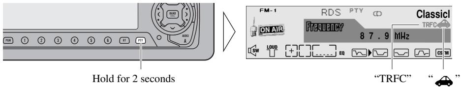 PIONEER DEH-P920R - Activate the TA function. - 1