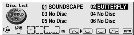 PIONEER DEH-P920R - Selecting Discs by Disc Title List (Disc List) - 2