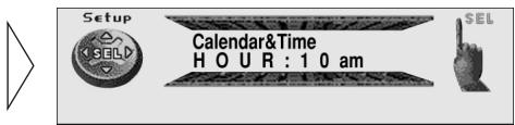 PIONEER DEH-P920R - Setting the Calendar and Time (Calendar&amp;Time) - 2