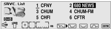 PIONEER DEH-P920R - ■ Service List Function - 2