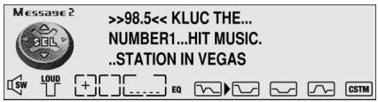 PIONEER DEH-P920R - Mise en mémoire d'un message textuel - 1