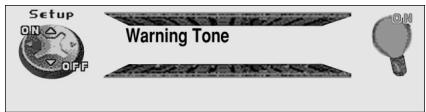 PIONEER DEH-P920R - Setting the Warning Tone (Warning Tone) - 2