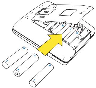SAUTER PRODIGIO 150 L - Installation des piles dans la commande mobile - 2
