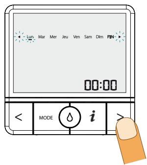 SAUTER PRODIGIO 150 L - Réglage du jour et de l'heure - 1