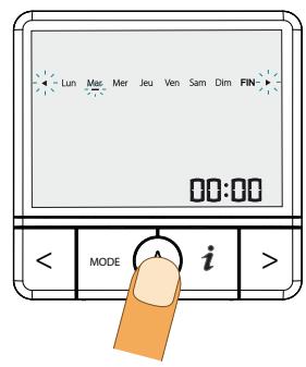 SAUTER PRODIGIO 150 L - Réglage du jour et de l'heure - 2