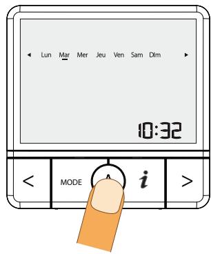 SAUTER PRODIGIO 150 L - Réglage jour et heures - 6