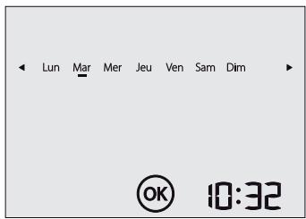 SAUTER PRODIGIO 150 L - Réglage du jour et de l'heure - 7