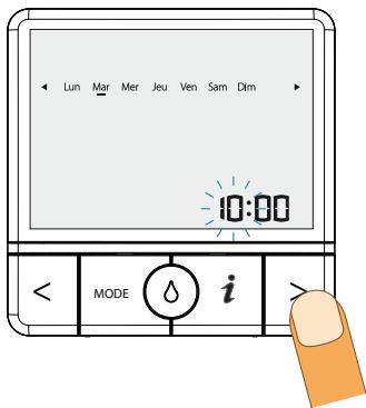 SAUTER PRODIGIO 150 L - Réglage jour et heures - 3