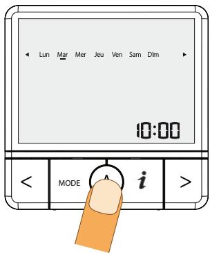 SAUTER PRODIGIO 150 L - Réglage jour et heures - 4