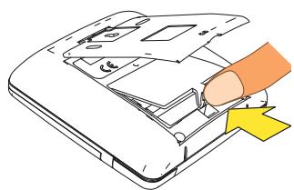 SAUTER PRODIGIO 150 L - Installation des piles dans la commande mobile - 1