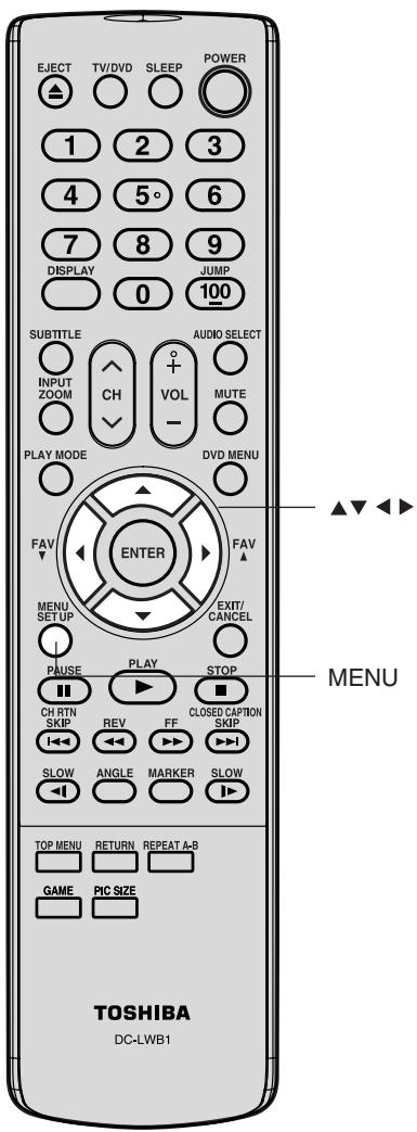 TOSHIBA 20HLV86 - Pour désactiver la fonction de son ambiophonique: - 1