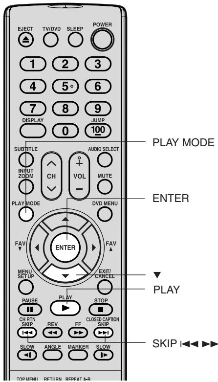 TOSHIBA 20HLV86 - Pour reprendre la lecture normale - 2