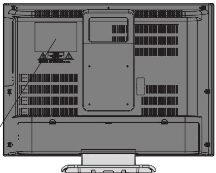 TOSHIBA 20HLV86 - Emplacement des marquages nécessaires - 1