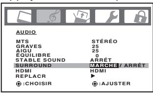 TOSHIBA 20HLV86 - Pour activer la fonction StableSound®: - 1