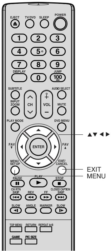 TOSHIBA 20HLV86 - Pour réinitialiser les réglages de l'image: - 2