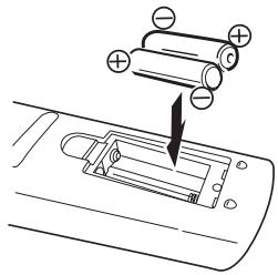 TOSHIBA 20HLV86 - Pour placer les piles: - 2