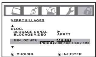 TOSHIBA 20HLV86 - Pour régler la GameTimer: - 1