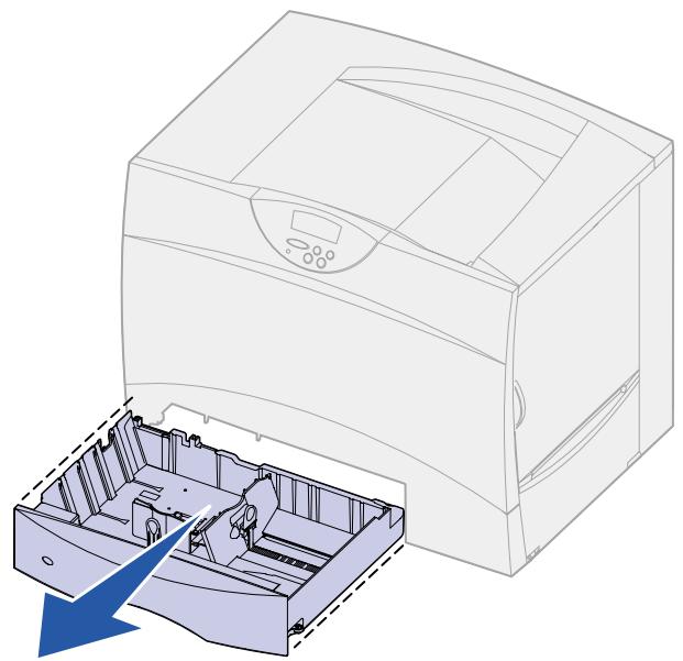 LEXMARK C750 - Einlagen von Papier in die 500-Blatt-Fächer - 1
