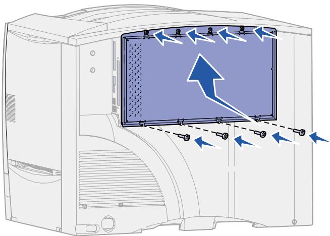 LEXMARK C750 - Wiederanbringen der Systemplatinen-abdeckung - 1