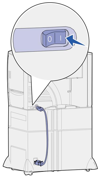 LEXMARK C750 - Einschalten des Druckers - 3