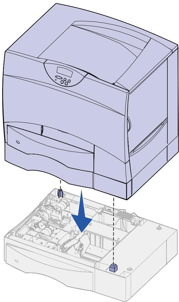 LEXMARK C750 - Positionieren des Druckers - 3