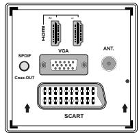 H3DTH VGA SPDIF Coss.OUT ANT. SCART