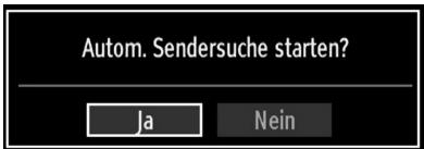 Autom. Sendersuche starten? Ja Nein