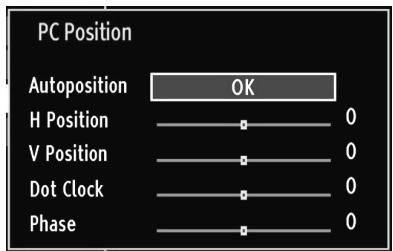 PC Position Autoposition OK H Position 0 V Position 0 Dot Clock 0 Phase 0