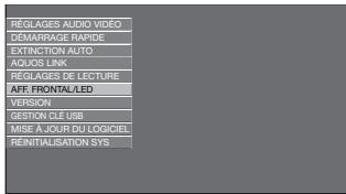 SHARP BD-HP21U - Sélectionnez un élément du menu - 1