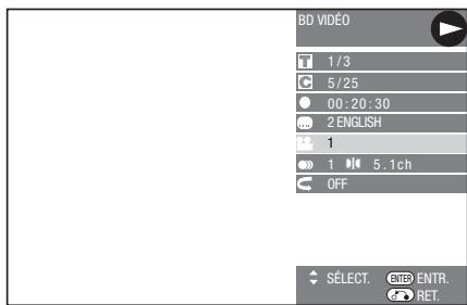 SHARP BD-HP21U - Appuyez sur ▲/▼ pour sélectionner le réglage désiré et appuyez ensuite sur ENTER. - 1