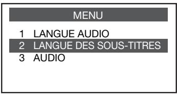 SHARP BD-HP21U - Utilisation du menu de disque - 1