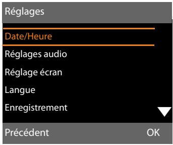 GIGASET DL500A - Sous-menus - 1