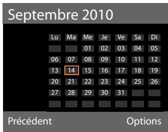 GIGASET DL500A - Enregistrement d'un rendez-vous - 6