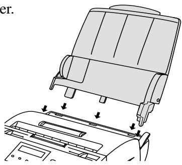 SHARP FO-2950M - Fixation du compartment à papier et des supports de documents - 1