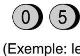 SHARP FO-2950M - Entre un nombre à deux chiffres pour le jour («01» à «31»). - 1