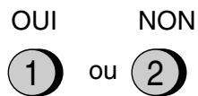 SHARP FO-2950M - Entre 1 pour activer la fonction, ou 2 pour la désactiver. - 1