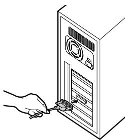 SHARP FO-2950M - Connexion du cable parallele - 4