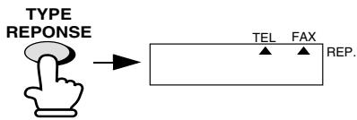 SHARP FO-2950M - Si vous avez besoin la réception sur l'ordinateur et que vous désirez que l'ordinateur réponde à tous les appel automatiquement, réglez le type de réponse du télécopieur sur FAX. - 2