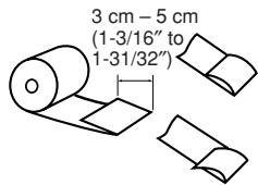 3 cm – 5 cm (1-3/16" to 1-31/32")