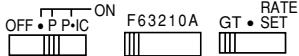 OFF • P P•IC ON F63210A GT • SET RATE