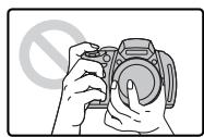 FUJIFILM HS10 - Comment tenir l'appareil photo - 2