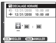 FUJIFILM HS10 - Spécifiez la différence entre l'heure locale et votre fuseau hora. - 3