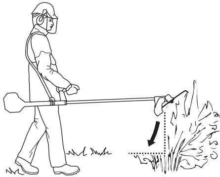 HUSQVARNA 355 RX - Hachage de végétation dense à l'aide d'un couteau à hacher - 1
