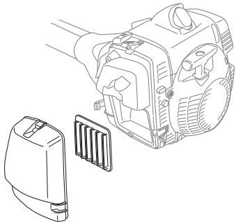 HUSQVARNA 355 RX - Reinigung des Luftfilters - 1